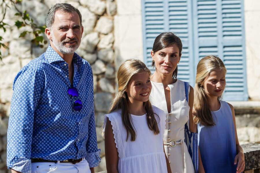 Le roi Felipe VI et son épouse Letizia étaient ravis de passer du temps avec leurs filles
