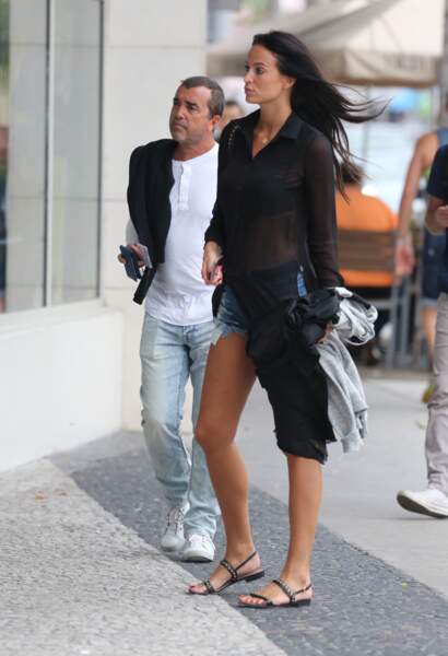 Arnaud Lagardère et Jade Foret, en vacances à Miami.
