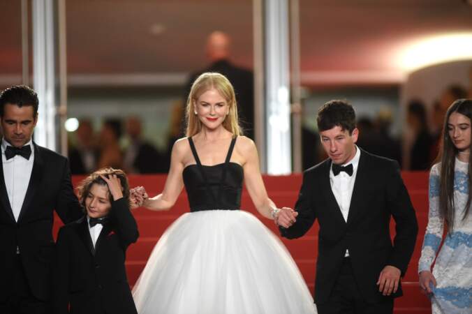Nicole Kidman en Calvin Klein by Appointment et des bijoux Harry Winston