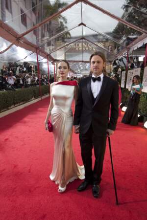 Brad Pitt et Angelina Jolie, Golden Globes 2012