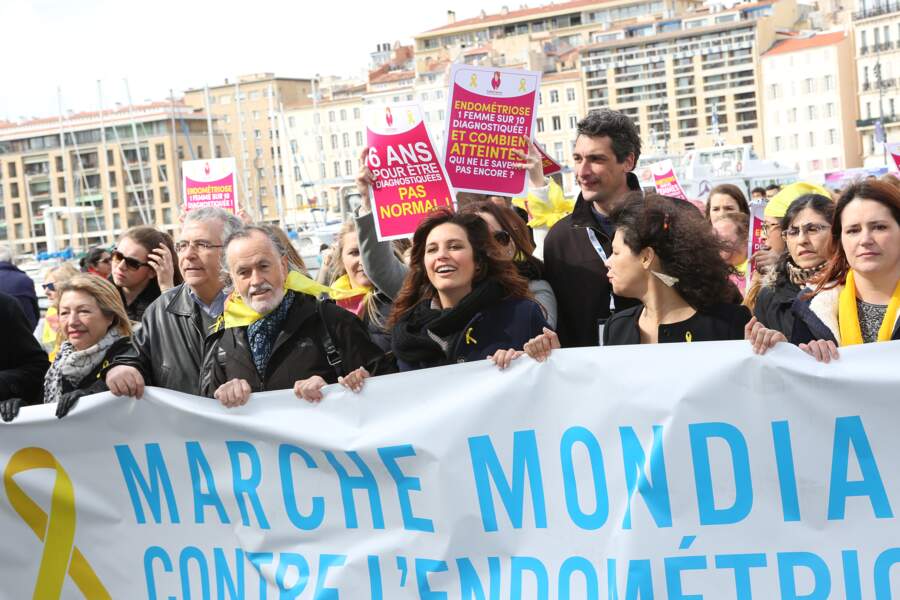 Laetitia Milot à Marseille lors de la marche mondiale contre l'endometriose