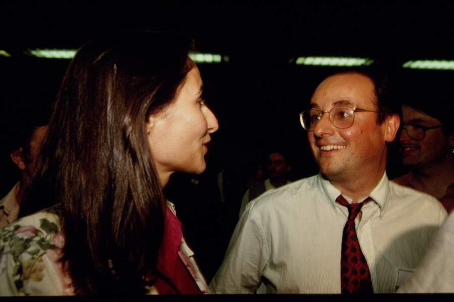 Ségolène Royal et François Hollande lors des états généraux du PS à Lyon, le 4 Juillet 1993