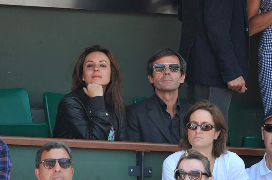 Le journaliste et sa femme à Roland Garros en juin 2014