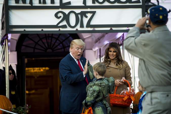 Un joli moment à la Maison Blanche pour Melania et Donald Trump