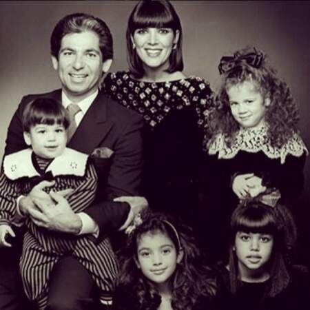 Les Kardashian au grand complet. Portrait d'une famille encore inconnue à la fin des années 80 