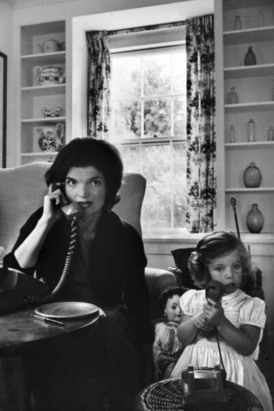 Avec sa fille Caroline en 1960 