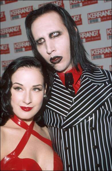 Dita Von Teese et son ex Marilyn Manson en 2001