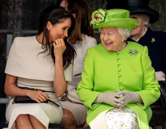 Meghan Markle et la reine le 14 juin 2018