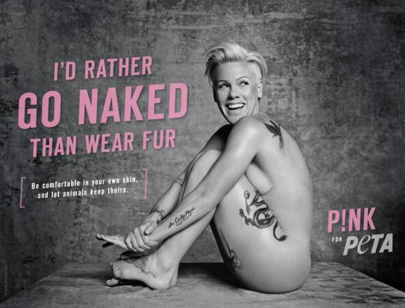 La campagne de Pink pour PETA