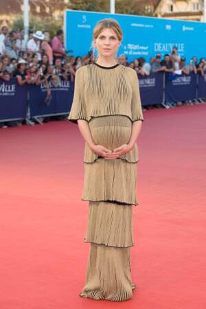 Clémence Poésy vampe le red carpet en Sonia Rykiel lors du Festival du Cinéma Américain de Deauville