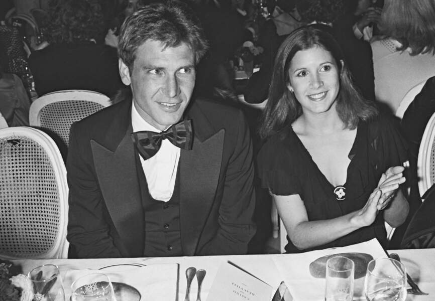 Carrie Fisher et Harrison Ford au festival de Deauville en 1982