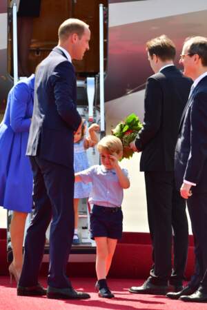 Le Prince et les enfants portaient également du bleu 