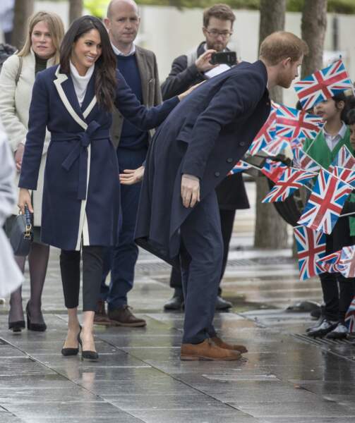 Meghan Markle et le prince Harry effectuent une visite à Birmingham le 8 mars 2018