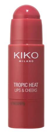 Stick pour les lèvres et les pommettes, Tropic Heat, Kiko, 7,95 €