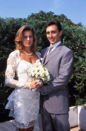Stéphanie de Monaco lors de son mariage avec Daniel Ducruet en 1995 à Monaco