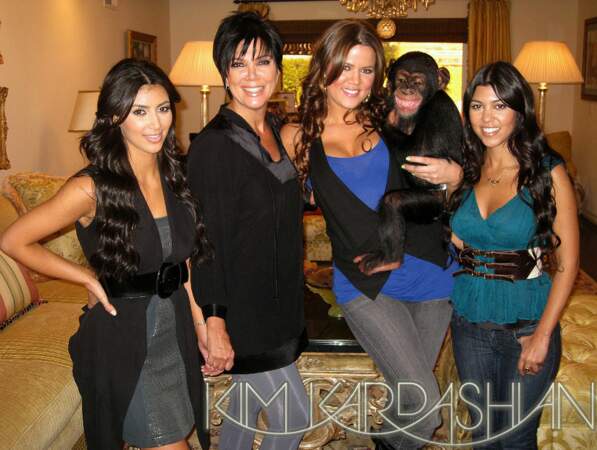 Les Kardashian et leur chimpanzé Suzy
