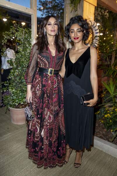 Monica Bellucci a également rencontré l'actrice iranienne Goshifteh Farahani, lors du dîner Dior, à Cannes