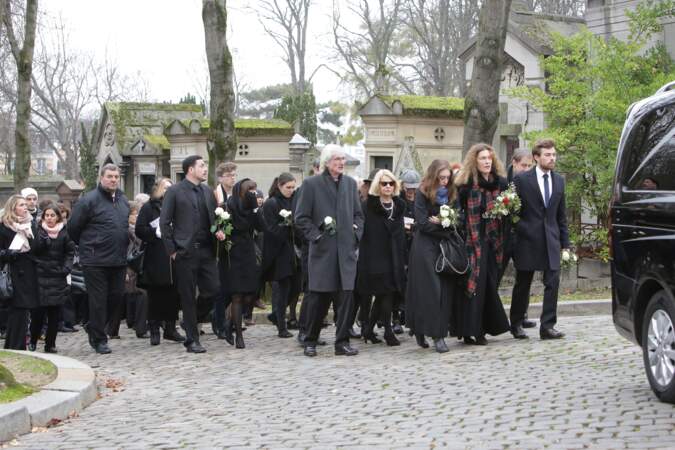 La famille de Luc Bondy pour son dernier hommage au Père Lachaise