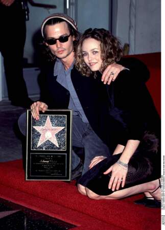 Johnny Depp et Vanessa Paradis à Hollywood en 1999