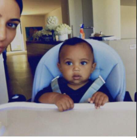 Kim Kardashian et son fils Saint