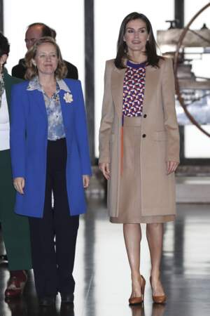C'est la 4ème fois que la reine Letizia d'Espagne recycle cette tenue Hugo Boss