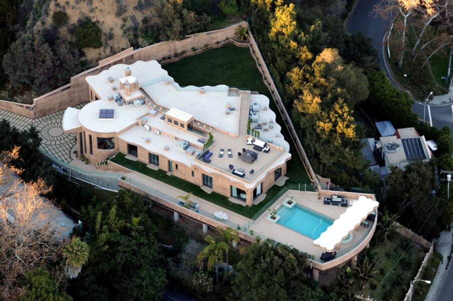 La villa de Rihanna, dans le quartier de Pacific Palisades à Los Angeles