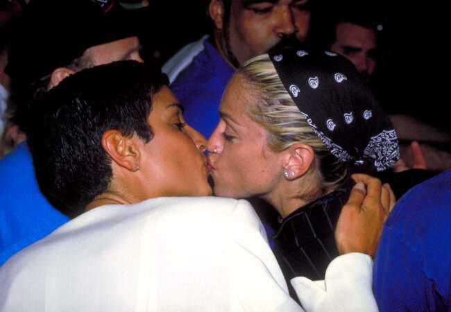 Ingrid Casares et Madonna, en 1994
