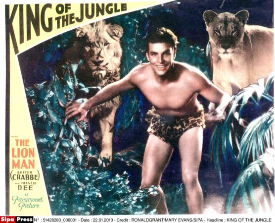 En 1933, Buster Crabbe incarne Tarzan, l'intrépide, de Robert F. Hill