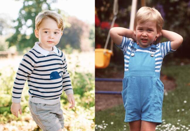 George et William au même âge