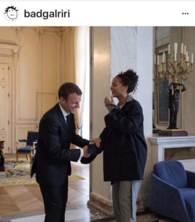 Emmanuel Macron et Rrihanna