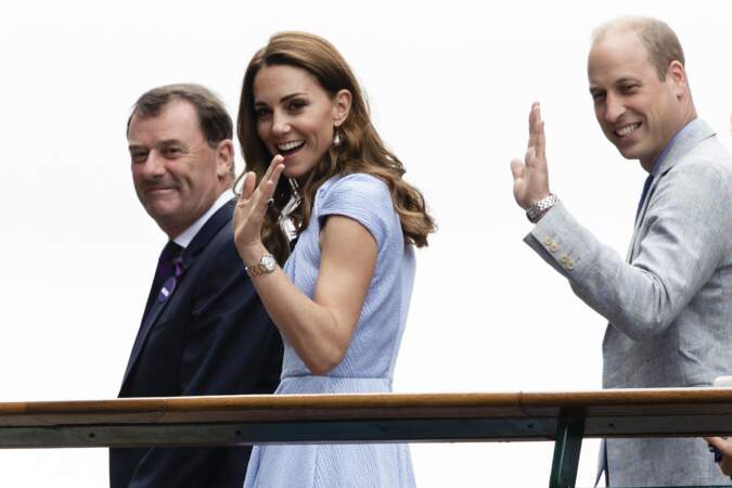 Kate Middleton et le prince William rejoignent les tribunes