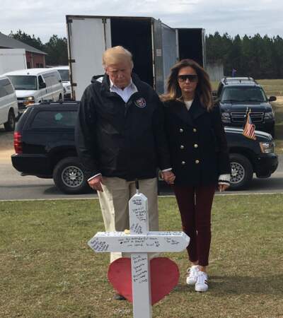 Melania Trump et son époux se sont recueillis