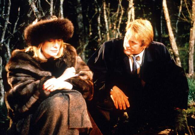 Gérard Depardieu et Catherine Deneuve dans Drôle d'endroit pour une rencontre en 1988