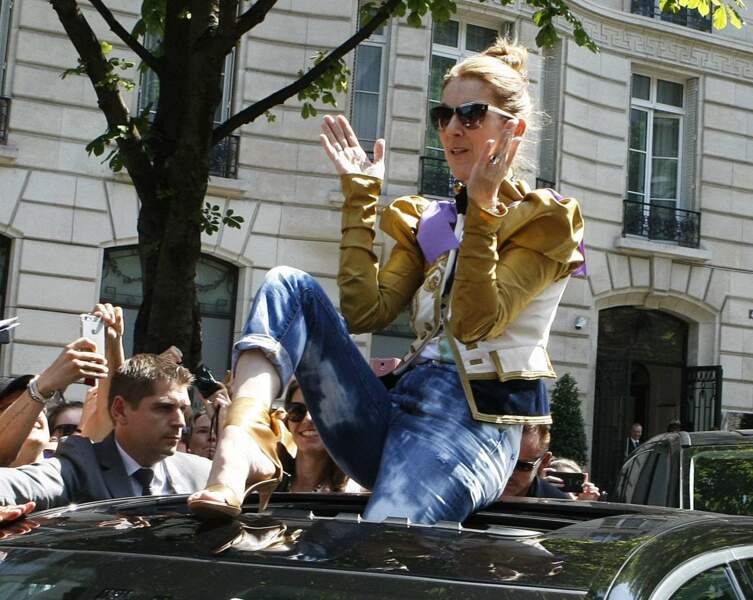 Celine Dion à Paris le 8 juillet 2017