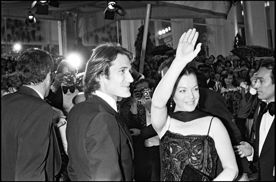 Romy Schneider et Daniel Biasini au Festival de Cannes en 1978
