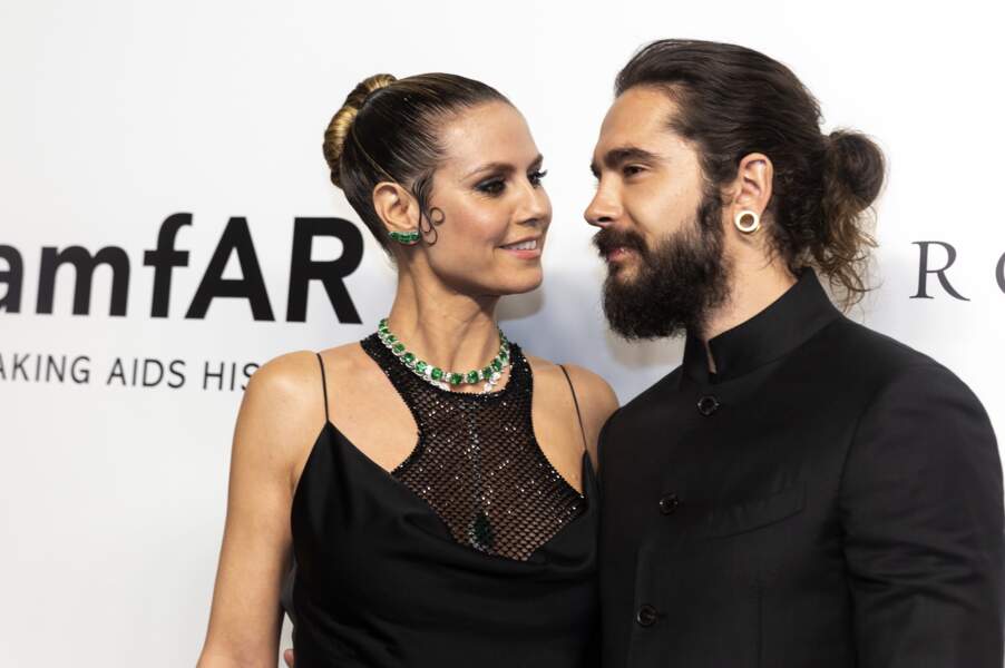 Heidi Klum était accompagnée de son fiancé Tom Kaulitz, membre du groupe Tokio Hotel.
