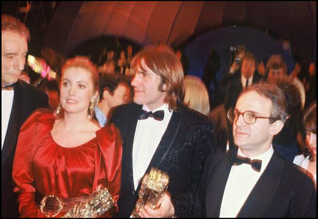 Catherine Deneuve (avec Gérard Depardieu et François Truffaut) remporte le Cesar en 1981 pour "Le Dernier Métro"