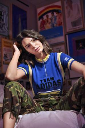 Kendall Jenner pose dans son appartement à Soho pour la nouvelle basket d'Adidas, Akryn