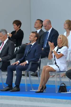 Brigitte Macron aux premières loges du défilé du 14 juillet