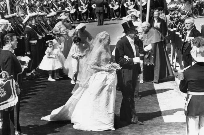 Le prince Rainier III et Grace Kelly 