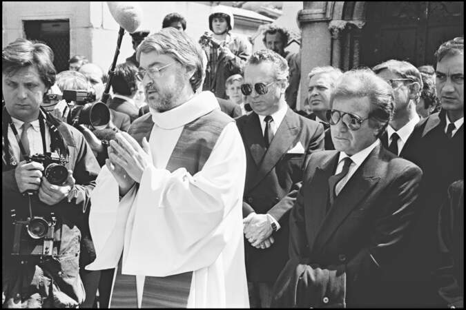 Orlando aux obsèques de Dalida au cimetière de Montmartre le 6 mai 1987