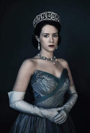 Claire Foy dans le rôle de la reine Elizabeth II dans la série The Crown (Netflix)