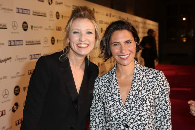 Alessandra Sublet a également pris la pose avec Alexandra Lamy sur le tapis rouge des Trophées du film français