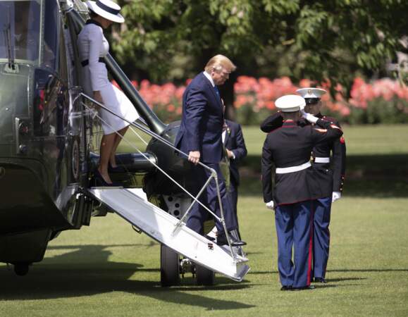 Melania et Donald Trump sont en visite officielle du Royaume pour deux jours, ces 3 et 3 juin 2019