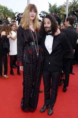 Daphné Bürki et son fiancé Gunther Love (Sylvain Quimène) à Cannes en 2016