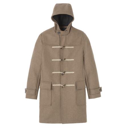 Duffle-coat en drap de laine, Balibaris - 445€