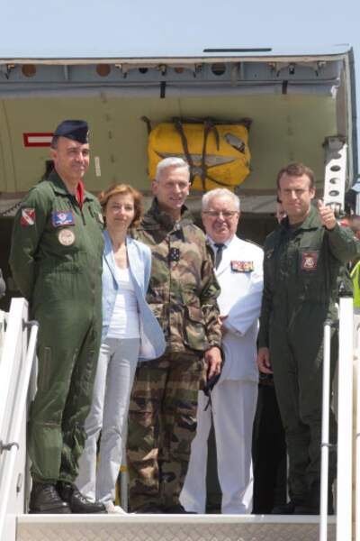 Emmanuel Macron, sur la base aérienne d'Istres, le 20 juillet 2017.
