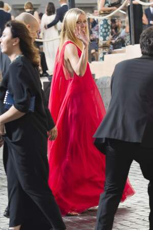 Gwyneth Paltrow le 9 juillet 2015 lors du défilé Haute Couture à Rome