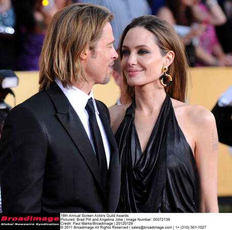 Brad Pitt et Angelina Jolie, Screen Actors Guild Awards 2012