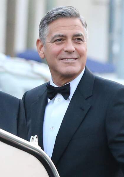 George Clooney, un marié ultra chic en nœud-papillon pour épouser Amal Alamuddin le 26 septembre 2014
